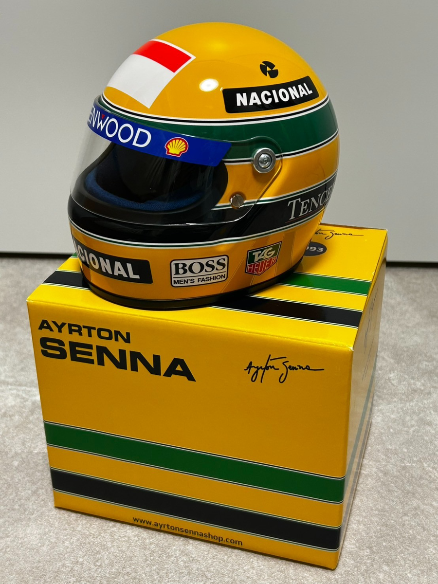 Minichamps Ayrton Senna F1 ヘルメットコレクション F1 Helmet 1/2 Scale Ayrton Senna 1993 McLaren Minichamps w/ Box