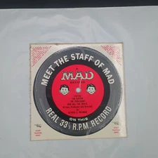 MAD Record Meet the Staff of MAD 33 1/3 RPM Vinyl Record Alfred E Neuman