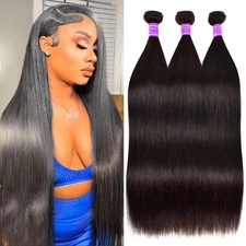 Straight Bundles Human Hair 18 20 22 Inch 12A Human Hair 3 Bundles Straight H...