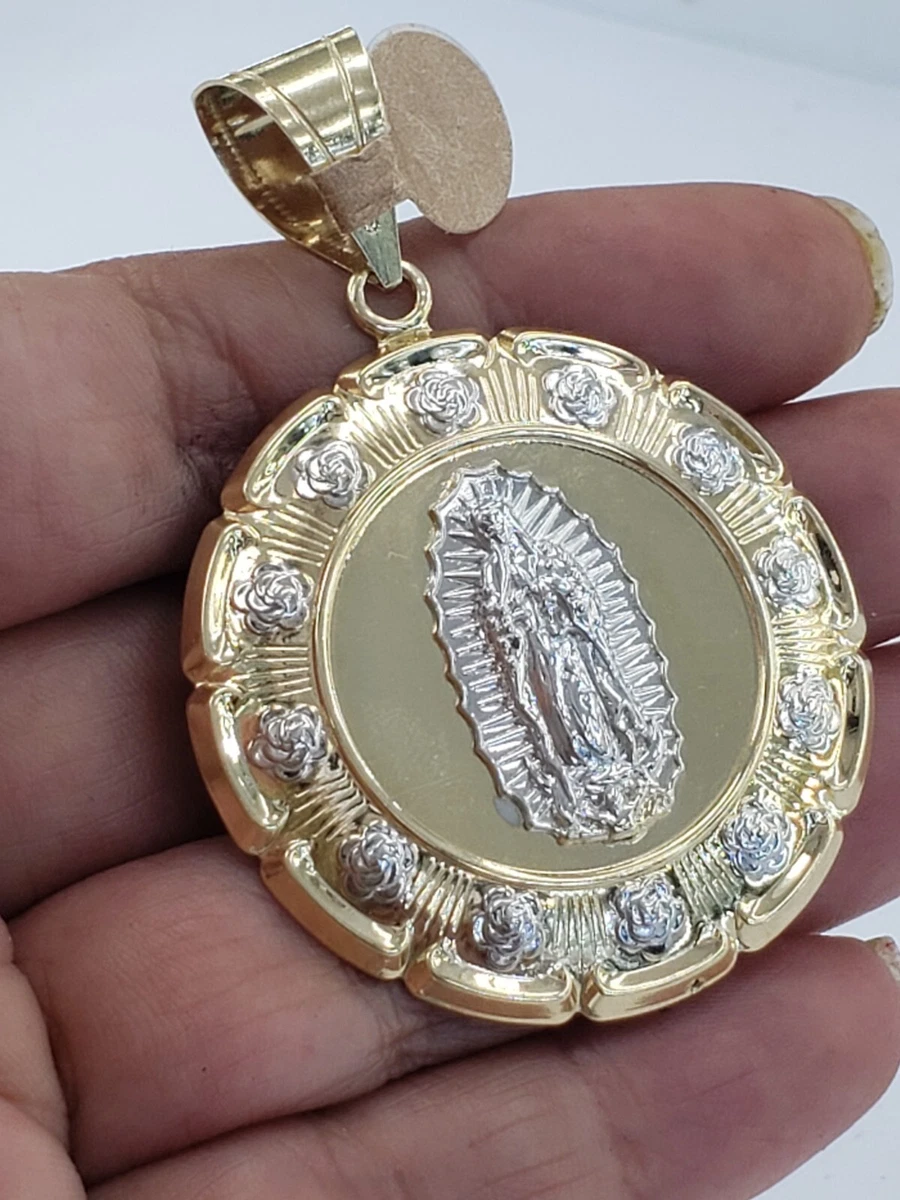 Virgin mary round pendant shop