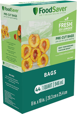 Foodsaver Precut Vacuum Sealer Bags for Airtight Food Storage and Sous Vide Cook