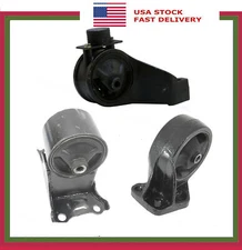 Set 3PCS Engine Motor & Manual Transmission Mount For Hyundai Sonata 2.7L 02-05