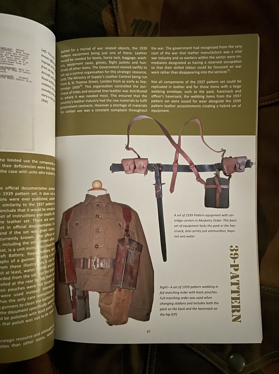 WＷⅡ コットン装備 Pattern 37 British Web Gear - Infantry, NCO, Officer WW2