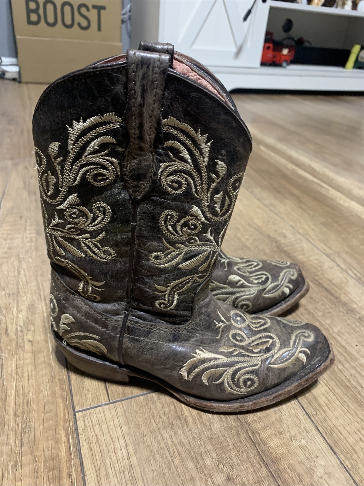 Vaccari Western Boots Kids Embroidered 