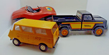 3 Vintage Tonka vehicles for parts or repair , bus, pickup, dune buggy
