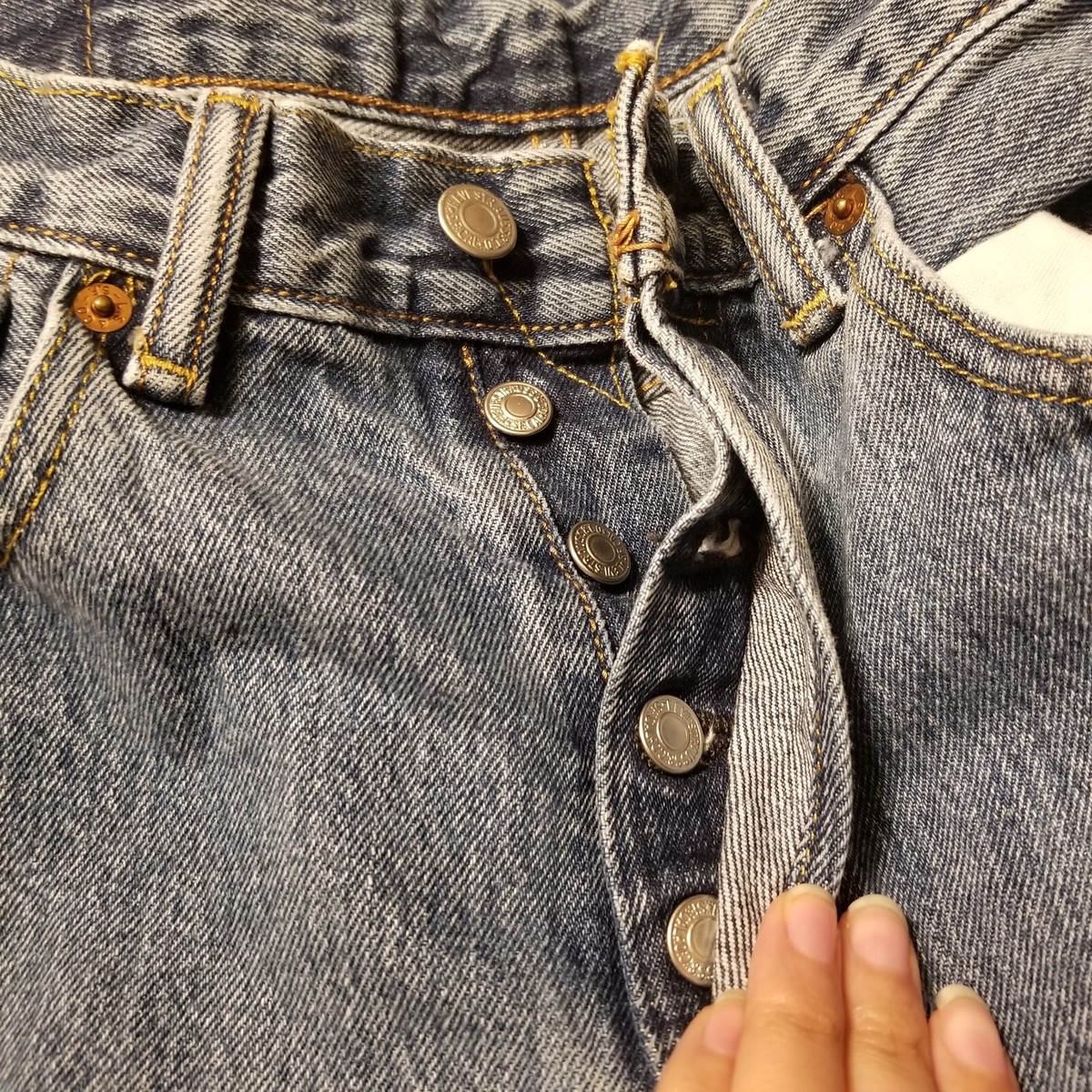LEVI's 501 Jeans Men's W31/L32 Button Fly Straight Leg Denim