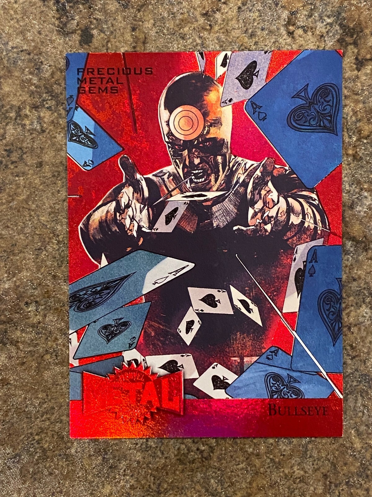 2015 Marvel Fleer Retro PMG Metal Red #06 #6 BULLSEYE #21/100💥NM/M or Better *