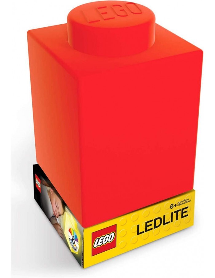 LEGO LEDLITE - LUCE MATTONCINO CLASSIC BRICK 1x1 IN SILICONE ROSSO RED NEW