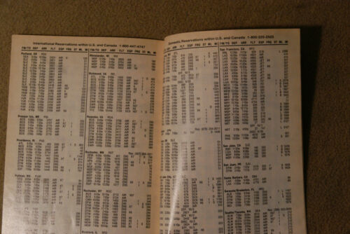 Northwest Airlines Fahrplan - 15. September 1993 - Bild 2 von 2