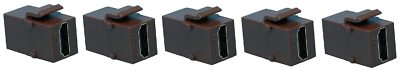RiteAV HD 2.0 Brown Keystone Adapter Coupler Female-Female (5 Pack)