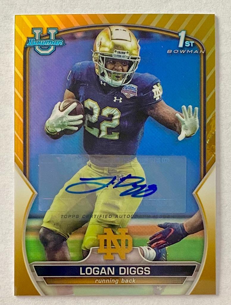 2022 Bowman University 10/50 Auto Gold Logan Digs
