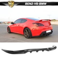 Fit 10-16 Hyundai Genesis Coupe Rear Bumper Lip Diffuser Unpainted Black Pu
