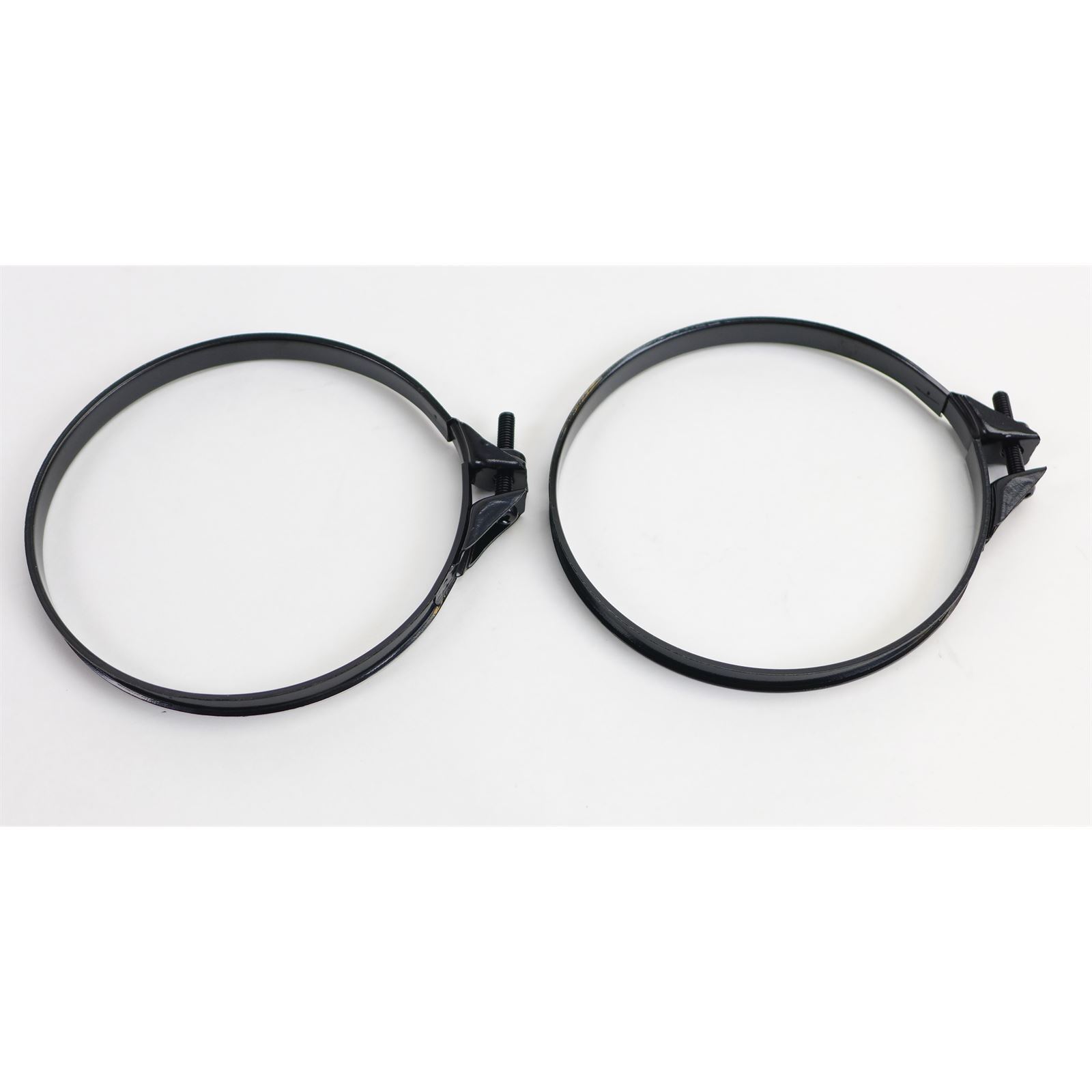 Carburetor Carb Intake Air Box Filter Band Clamp 4649mm Black 2 Pack