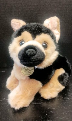 Realistic German Shepherd Puppy Plush Dog - Aurora Miyoni Tots