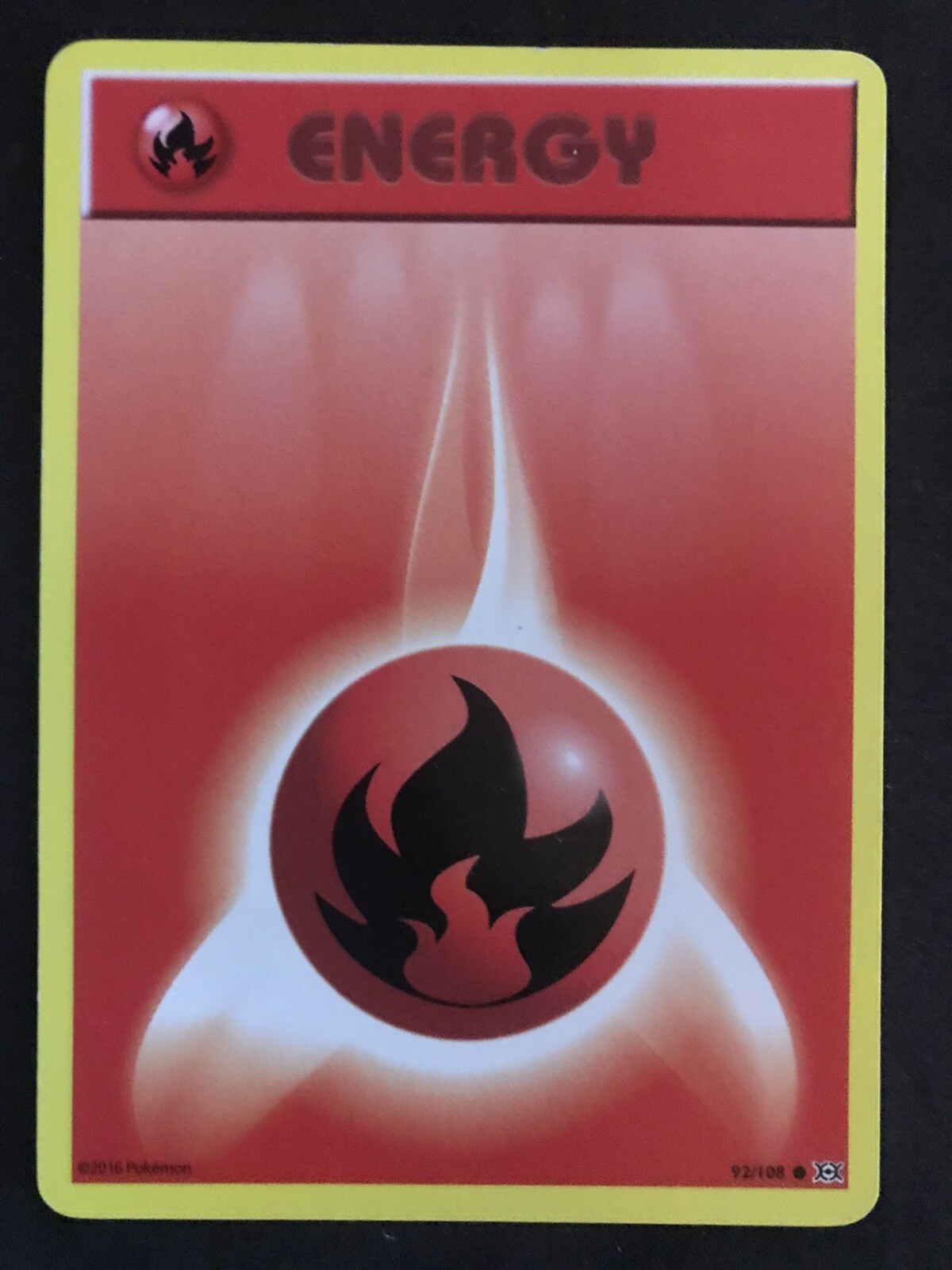 Fire Energy 92/108 - Evolutions - Common - Pokemon Card -