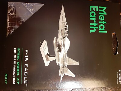 Fascinations Metal Earth F-15 Eagle Plane 3D Laser Cut Steel Puzzle Model Kit