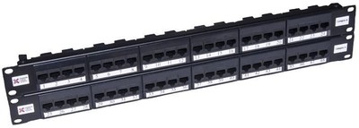 CONNECTIX CABLING SYSTEMS - Elite 2U 48 Way Cat6 High Density UTP Patch Panel