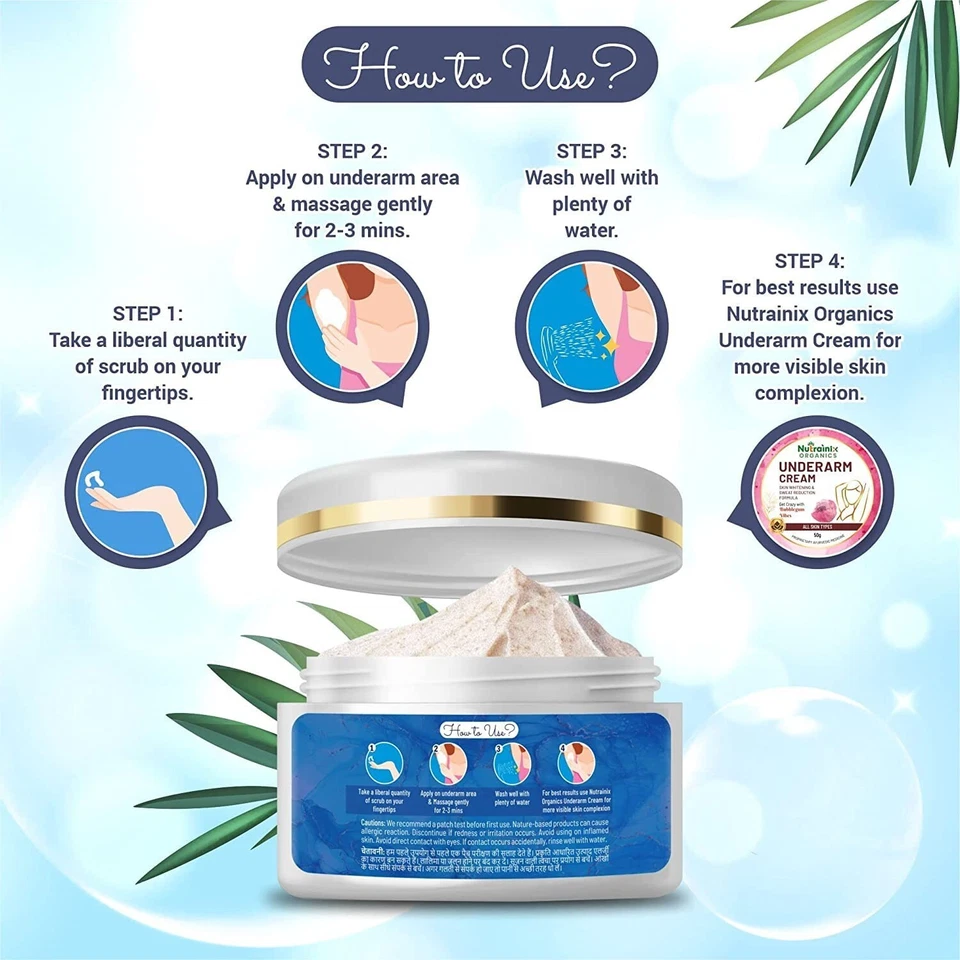 Underarm Scrub for Bikini Area - Suitable for All Skin Types - 50g - Image 4 of 4