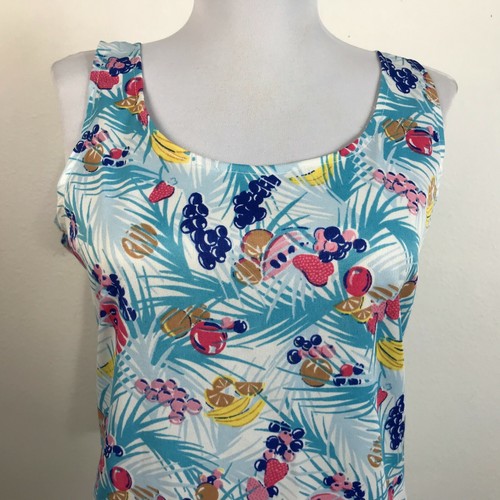 Vintage 1970s Hawaiian Shirt Shell Set Size S/M Multicolor Fruit Short Sleeve - Picture 8 of 12