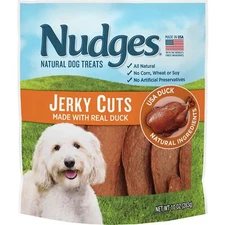 Blue Buffalo Nudges Jerky Cuts Dog Treats 10oz Made with Real Duck