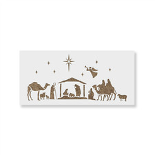 Nativity of Jesus Stencil - Durable  Reusable Mylar Stencils