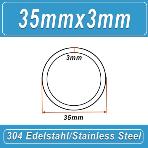 304 Stainless Steel Round Pipe/Tube 8mm to 325mm Outer Diameter Length 100mm - Picture 74 of 178