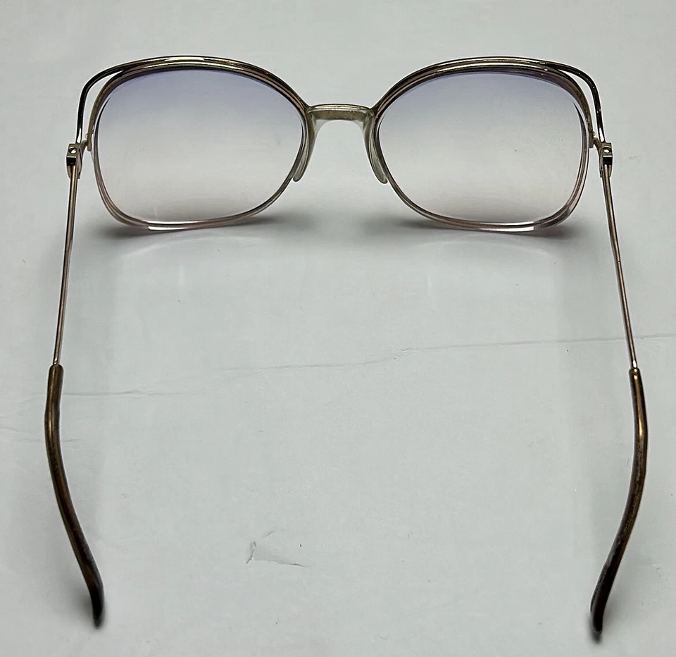 Tura Womens Vintage Eyeglasses MOD-402  Semi Rimless Square Metal Frames - Image 4 of 4