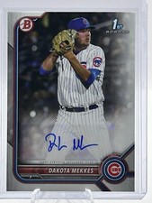 DAKOTA MEKKES 2022 BOWMAN 1ST PROSPECT AUTO CHICAGO CUBS #PPA-DM JT