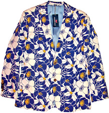 VINEYARD VINES SEASIDE FLORAL BLAZER JACKET ROYAL OCEAN WHITE / BLUE 38R