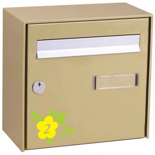 * 1 Sticker Numéro pour Boite aux Lettres - Modèle Fleur 2 couleurs * - Photo 2/4