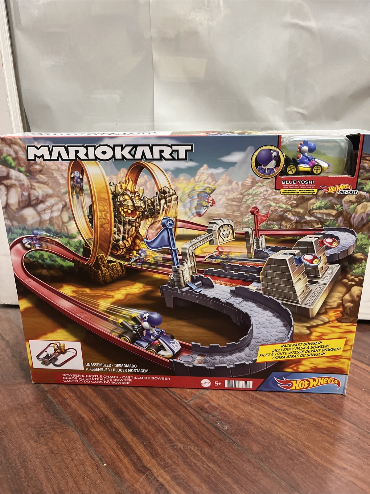Hot Wheels Mario Kart Bowser's Castle Trackset 887961873597 eBay