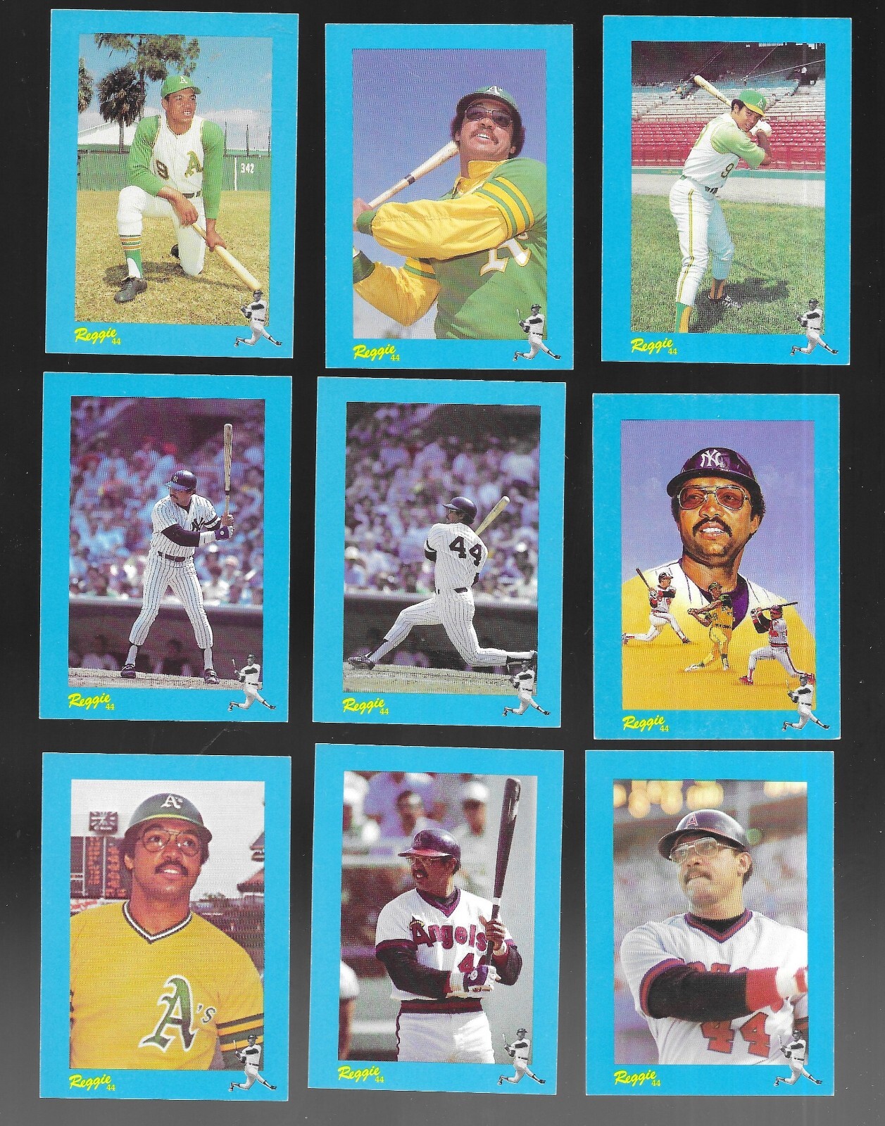1984 Renata Galasso Mini Reggie Jackson Baseball Incomplete Set of 23 of 30