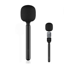 Mic Handheld Adapter Lightweight Interview Handle with Windshield Foam for Ro...