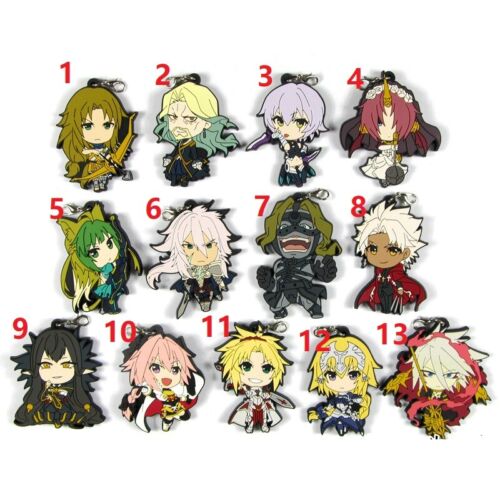 Fate Apocrypha Rubber Strap Keychain Keyring Bag Charm Pendant Karna Mordred New Ebay