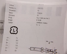 LANDERON WATCH STEM FITS MODELS 11  & 13  Bestfit 200/1111