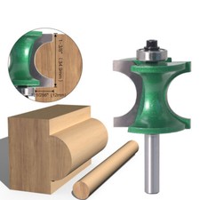 8mm Shank Bead Router Bit Half Round Bull Nose Radius Bearing