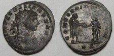 Roman Aurelian Silver Antoninianus 272-74 AD Rev: Concordia Sisca Mint MM S/STAR