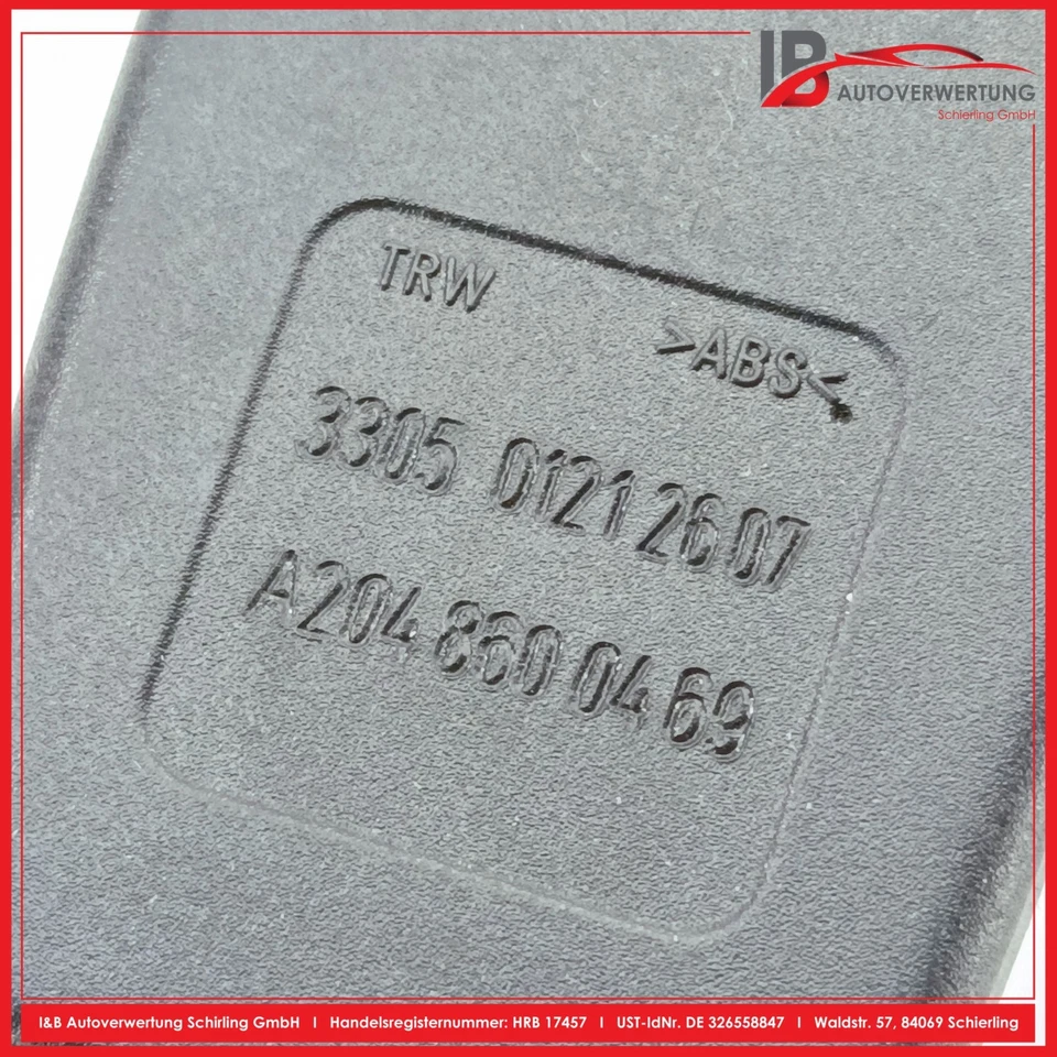 Cerradura cinturón trasero central mercedes benz clase c w204 c220 cdi a2048600469 Foto 3 de 4