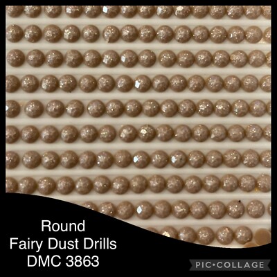 AU SELLER 2000 Drills Diamond Painting ROUND Fairy/Pixie Dust Glitter DMC 3863