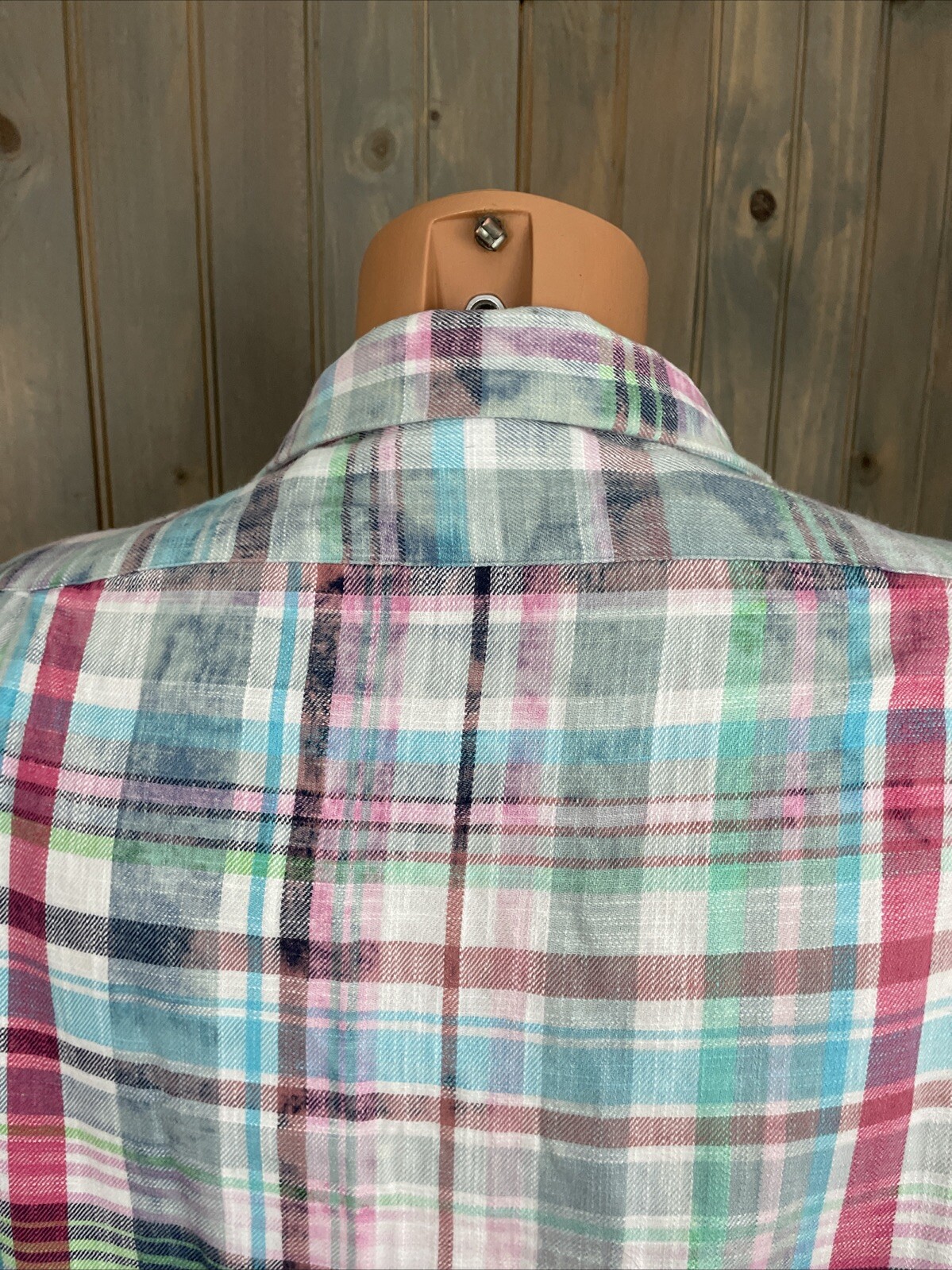 Polo Ralph Lauren manica lunga colorata a quadri flanella pony taglia M