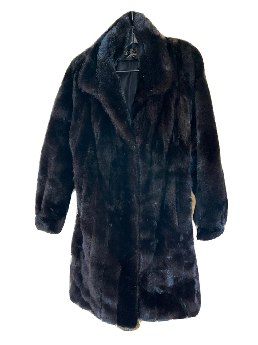 Lord u0026 Taylor Blackglama mink fur coat women Small | eBay