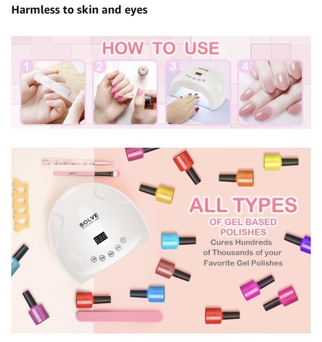 New Nail Drying Lamp for Nails UV Light Gel Manicure Cabin LED Lamps Nails Dryer - Picture 10 of 10