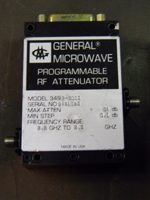 General Microwave 3492-5003 Programmable RF Attenuator 2.2-2.3Ghz