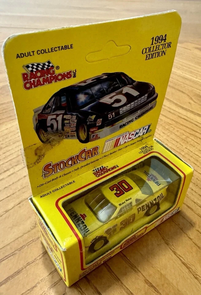 Michael Waltrip #30 Pennzoil 1/24 Racing Champions 1994 Diecast Foto 2 de 3