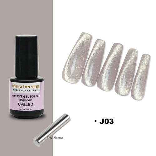 Cat Eye Nail Gel Polish Soak Off UV Reflective Crystal Magnetic Gel Polish UK - Picture 39 of 48