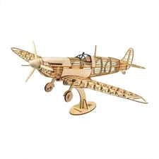 1/25 Dancing Wings Hobby Spitfire Fighter Wood Kit VX18 460mm (18.11")