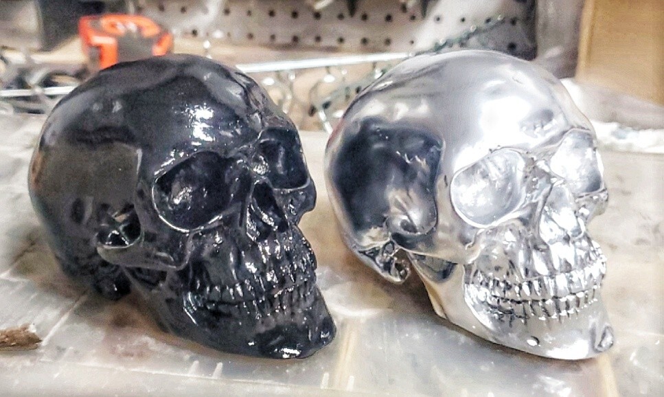 Chrome Hood Ornament Skull Semi/Big Trucks Rat Rods Anything