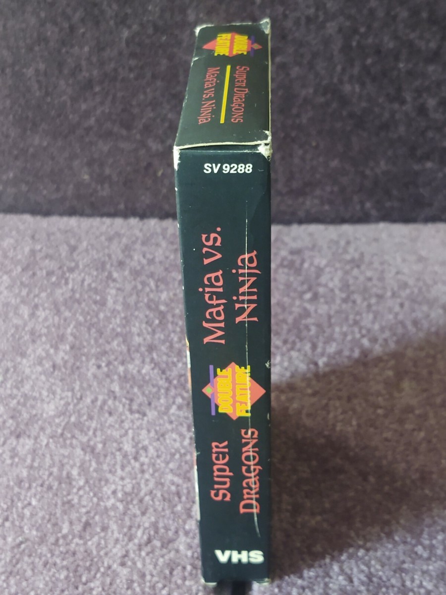 Mafia Vs. Ninja And Super Dragons VHS Martial Arts Double Feature