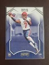 2022 Panini Chronicles Playoff Draft Picks Malik Willis #2 Liberty RC