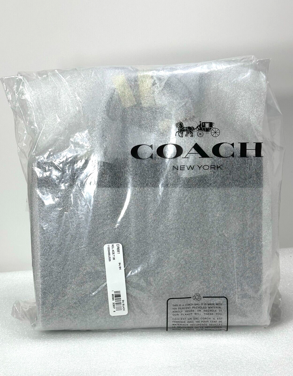 Coach Ace Tote Bag 26 Black Leather - Horse And Carriage Coach Ace Tote Bag 26 Black Leather - Horse And Carriage